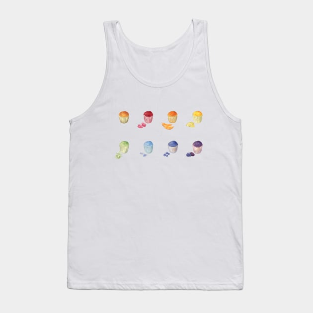 Rainbow muffins Tank Top by Flowersforbear